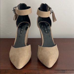 Tan wedge heel